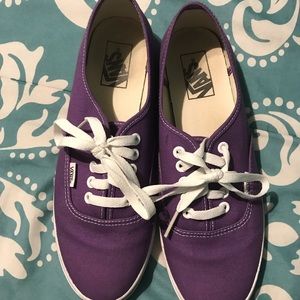 Name brand! Plum colored Van sneakers!